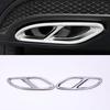 2pcs Stainless Steel Exhaust Pipe Cover Trim Parts Are Suitable for Mercedes Benz A B C E GLC GLE Class W176 W246 W205 W213 AMG