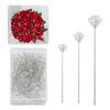 50/100Pcs Diamond Bouquet Corsages Pins Flower Crystal Rhinestones Floral Positioning Pins For Wedding Bridal Bouquets