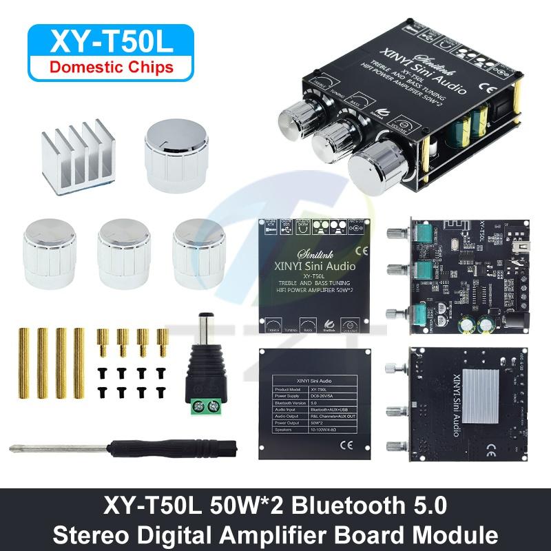 XY-T50H XY-T50L TPA3116D2 2x50W Bluetooth 5.0 Subwoofer HIFI Speaker Dual Channel Digital Audio Power Amplifie Board Stereo AMP