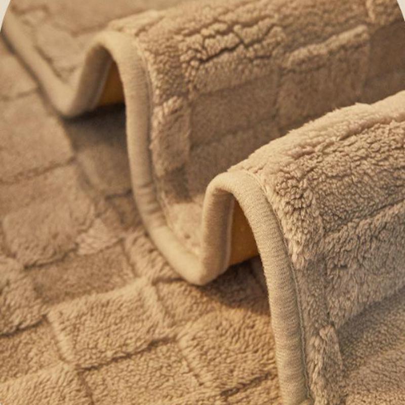 Simple Style Plush Sofa Cushion Nordic Non-Slip Cushion Backrest Cover Towel Furniture Protector for Bedroom Living Room