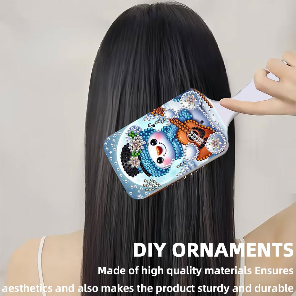2pcs Diamond Comb Hair Brush DIY Craft Supplies Diamond Painting Hair Brush Crystal Diamond Hair Brush for Women