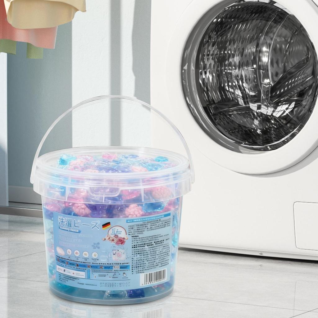 40Pcs Laundry Detergent Soap Box 5 in 1 Detergent Liquid Capsule Ball Laundry Aroma Liquid Capsule Ball for Home Dormitory