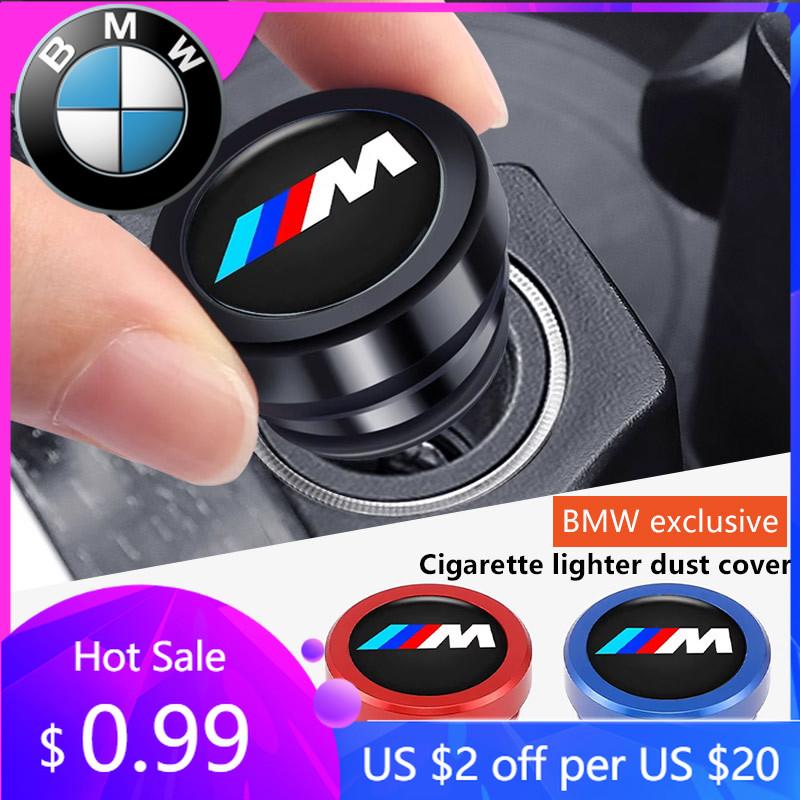 BAGV1 2026 Car Sticker Car Cigarette Lighter Decoration Cover Plug DustProof Cap For BMW F30 E60 E46 E90 F10 G30 E36 E30 X1 X3 1 3 5 S