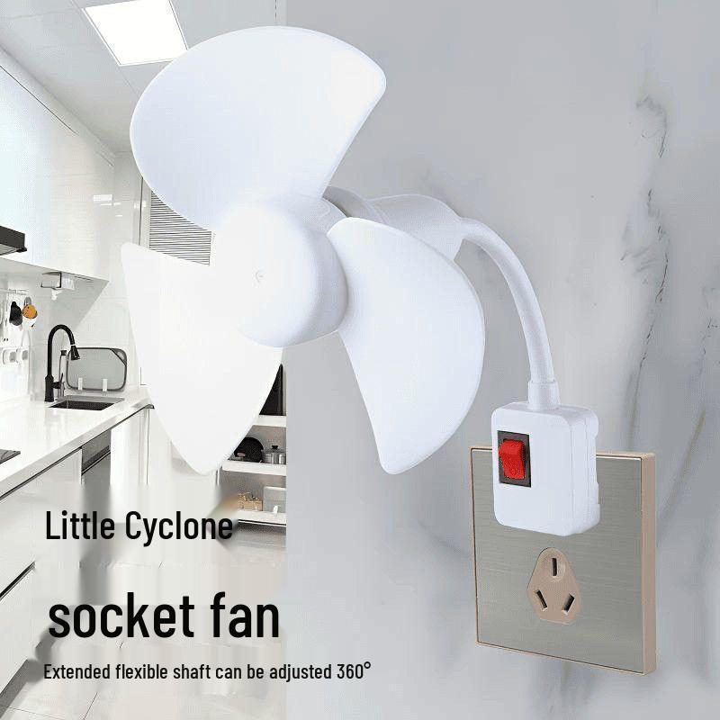 Universal Three-Pin Plug Mini Desktop Fan for Office & Dormitory Small Fan