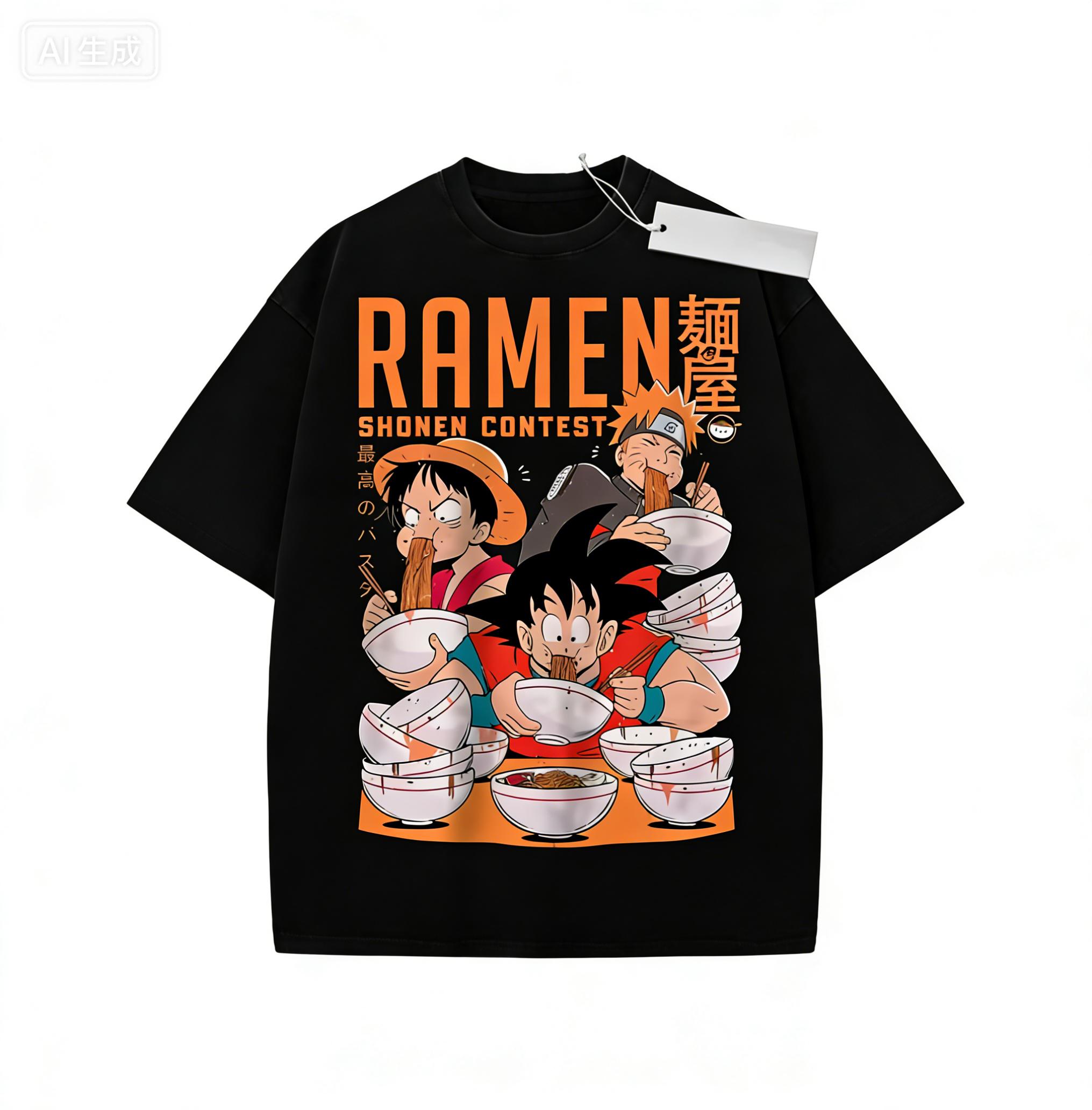 

T Shirt Sports T Shirt Short Sleeve T Shirt Rose Red Unisex Pure Cotton Washed Vintage Dragon Ball One Piece Goku Luffy Print L
