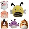 Toy Stuffed Squishmallow Cow Bee Dog Plush Doll Animal Pillow Home Gifts Decor