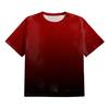 Men Gradient Color T-Shirt Short Sleeve Round Neck Summer Top Plus Size Urban Style Loose Tee Shirt for Daily Wear Party Office Beach