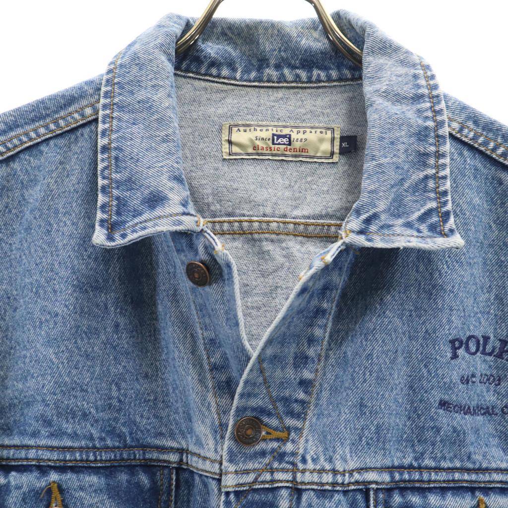 Lee Denim Jacket XL Wash blue Denim jacket trucker Men's Used