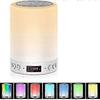 Bluetooth Speaker Dimmable Bedside Lamp Touch Control RGB 6 Color Changing Night Light Alarm Clock Table Lamps for Bedroom