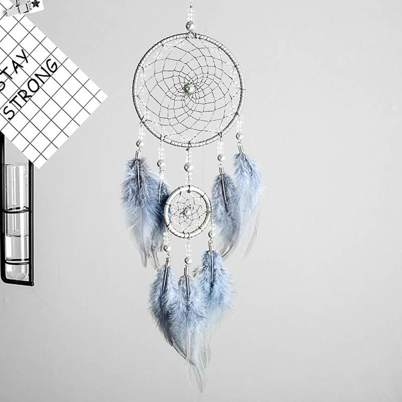 Colorful True Feather Dream Catcher Lights Up Creative Dreamcatcher Girls Practical Special Birthday Gifts Home Decoration