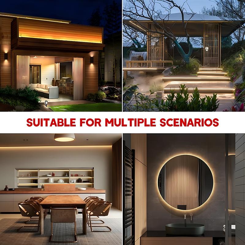 Ταινία LED COB 220V με Αυτοκόλλητη Ταινία, Φις Ρεύματος ΕΕ, RA 90 Υψηλής Πυκνότητας, Αδιάβροχη IP65, Ευέλικτη Ταινία LED