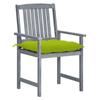 VidaXL 4x Chaises de Jardin avec Coussins Sièges de Patio Chaises de Terrasse Sièges d'Extérieur Chaises de Plage Camping 3061274