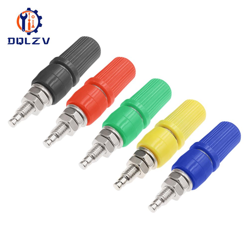 

M5X45 High Current Banana Socket 30A Pure Copper Terminal 5mm Banana Socket Plug 4mm Terminal Grounding Post 1PCS