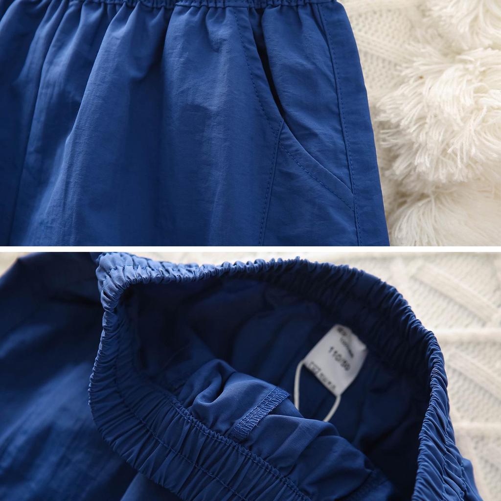 Kids' Quick-Dry Outdoor Cargo Shorts - Summer Casual, Loose Fit