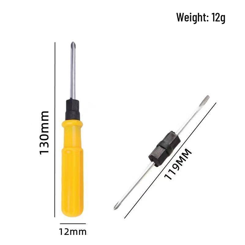 

Dual-Head Phillips & Slotted Screwdriver - 3 , 4 , 5 for Household & Outdoor Use
