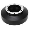6 Hole Steering Wheel Short Hub Adapter Black Ergonomic Steering Wheel Hub Adapter Replacement for