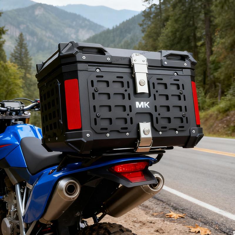 1PCS Motorcycle Top Case Quick-Mounting Molle Panel aluminum alloy Tactical Storage Box Universal Side Box Modular Organizer
