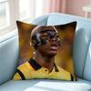 Football Star Moises Caicedo Square DoubleSided printed Pillow Case Bedroom Bedside Pillow Sofa Cushion Cover