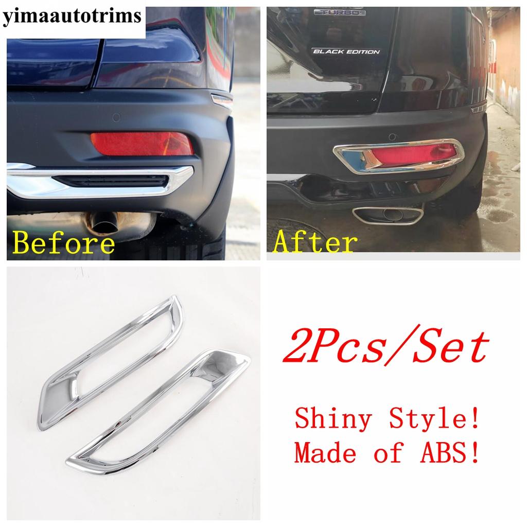 

Front Rear Fog Lights Lamps Eyebrow Frame Decorative Cover Trim ABS Chrome / Carbon Fiber Accessories For Honda CRV CR-V Model A