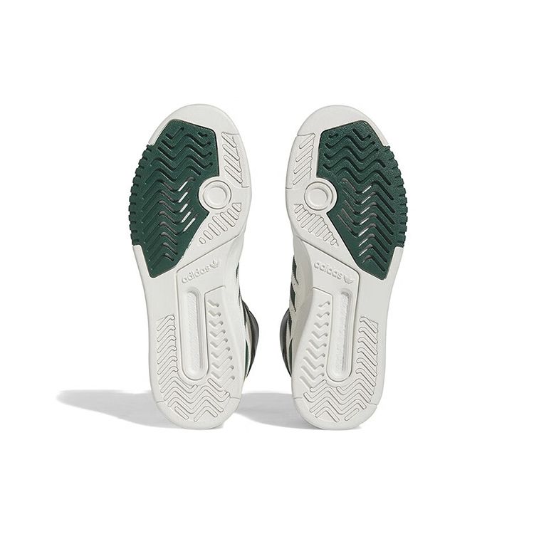 Adidas Originals Drop Step Comfortable Trendy Lightweight Durable Non-Slip High-Top Skate Shoes Unisex Skate Shoes White Green FZ5712
