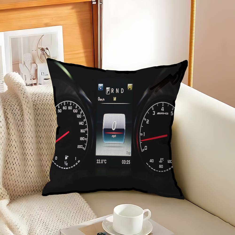 Car Dashboard Pattern Cushion Cover Pillow Cover Decor Pillowcase Printed Cushion Case for Couch
