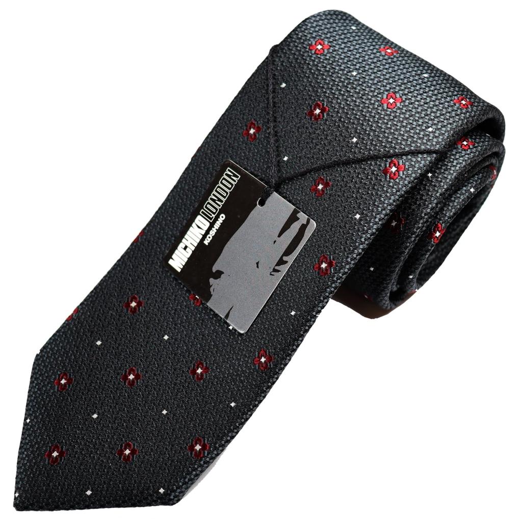 Michiko London Short Approximately 137cm Lined Made In KOSHINO Komon Tie, Long, Wrinkle-Resistant, Bonded, Fabric, Voluminous, Japan, Brand, Pattern,