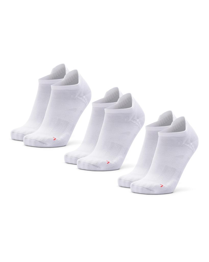 Danish Endurance Pro Running Size Size Set Low-Cut Socks, White, Women's 28.5cm-30.5cm / Men's 28cm-30cm, 3-Pair