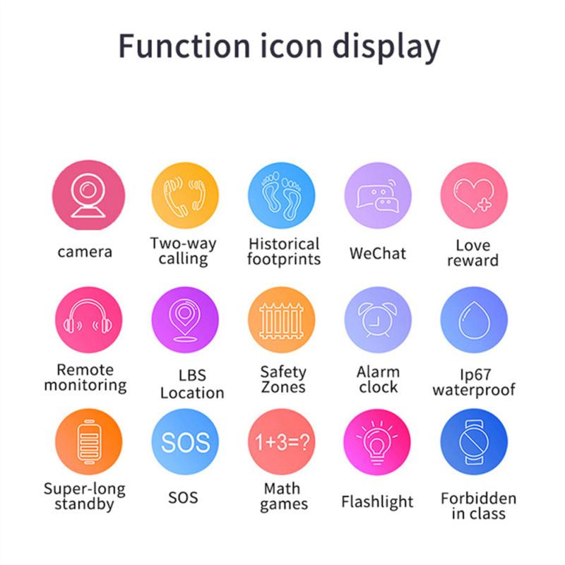 Παιδικό έξυπνο ρολόι αδιάβροχο Sos Positioning Finder Touch-Screen Call Phone Watch Q16s For Boy Girls