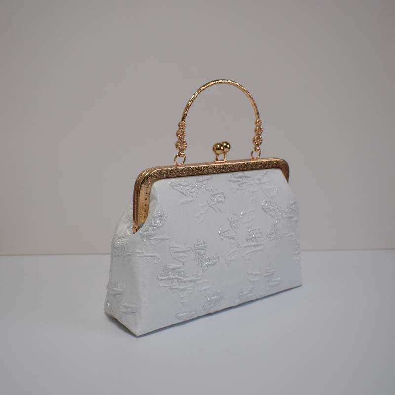 Handgefertigte Stoff Chinesische Goldtasche tragbare Messenger-Kette Schneiden Salon Teambuilding-Klasse Lehrmaterialtasche