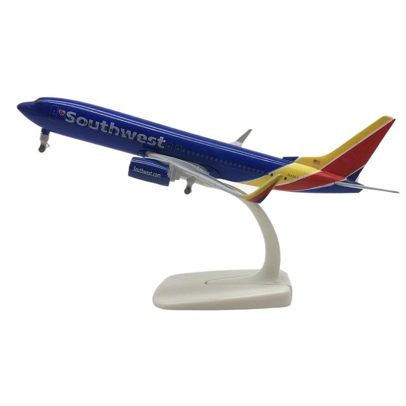 

New 1/400 Scale Airplane Model Southwest B737 Airlines Airways 20cm Die-cast Metal Aircraft with Landing Gear Collection
