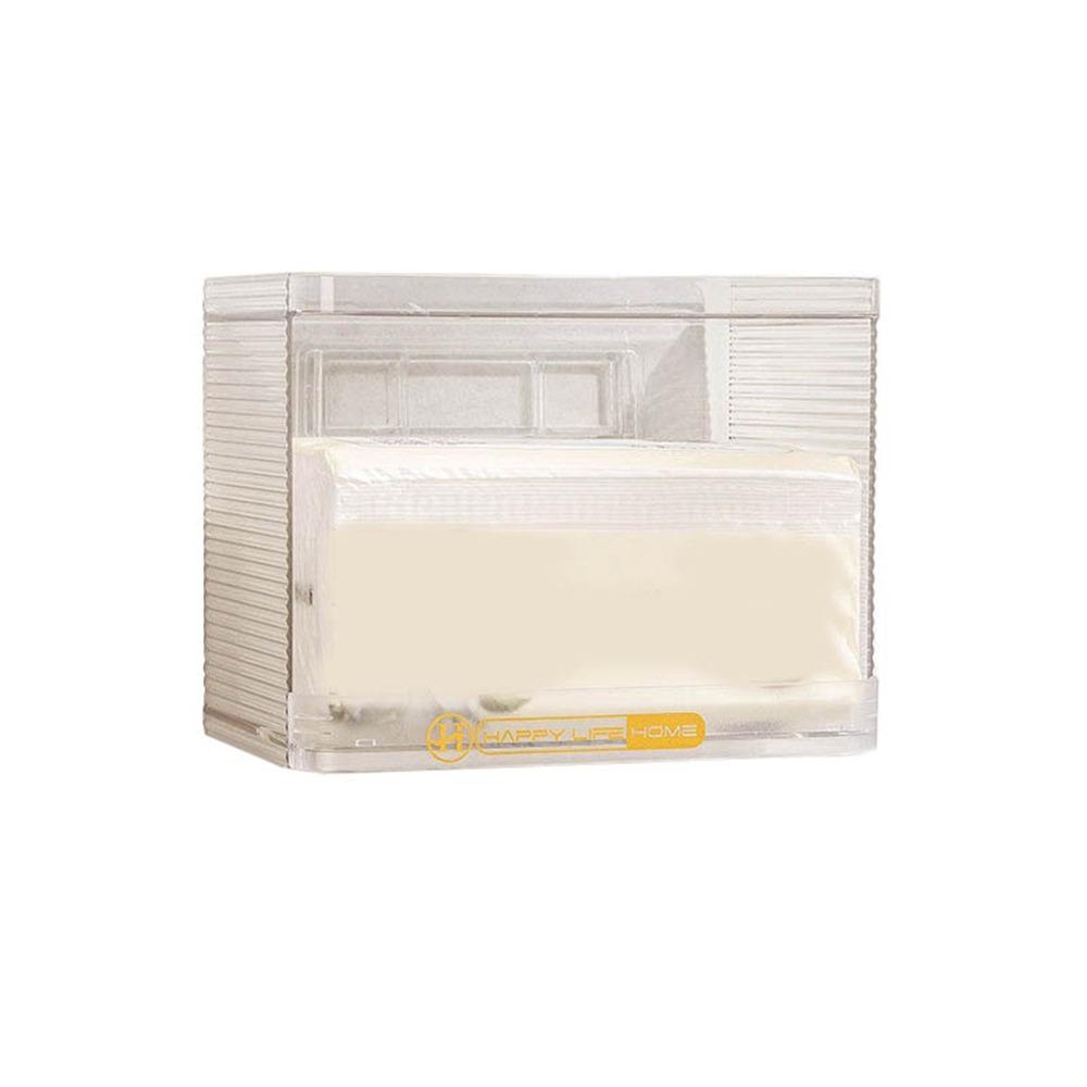 Plastic Paper Towel Box Transparent Napkin Holder Creative Tissue Paper Storage Boxes Bedroom