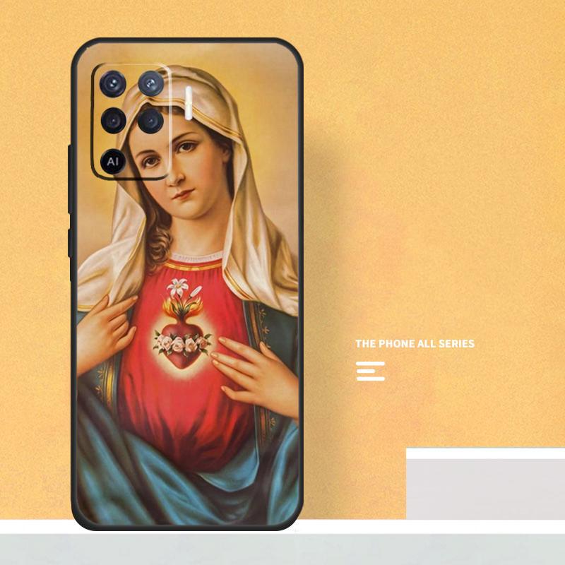 Virgin Mary of Hope Catholic Religious Art Case For Oppo A18 A38 A58 A78 A98 A5 Pro A54 A74 A94 A17 A57 A80 A60 A40 A16 A76 A96