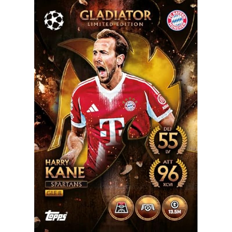 Topps Uefa Champions League Match Attax 2025-26 Trading And Collectible Card Game (Mega Pack Gladiators - Spartans)