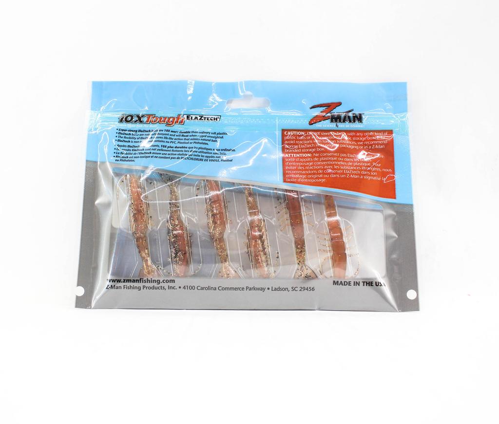 Zman Weichköder Salty Ned ShrimpZ 2,5 Zoll 6/Pack New Penny (4373)