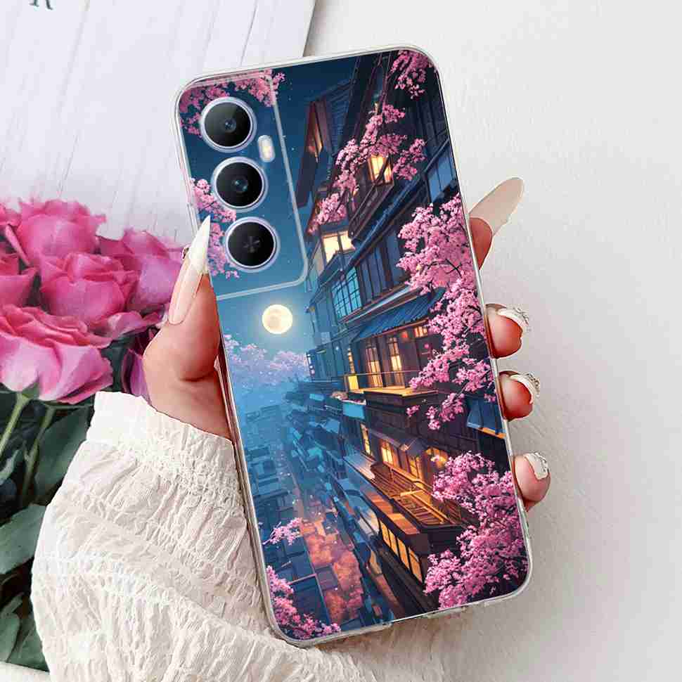 For Realme C65 Case Cute Cartoon Butterfly Cover Soft Silicone Phone Case Fundas For Realme C 65 C65 RealmeC65 4G Bumper