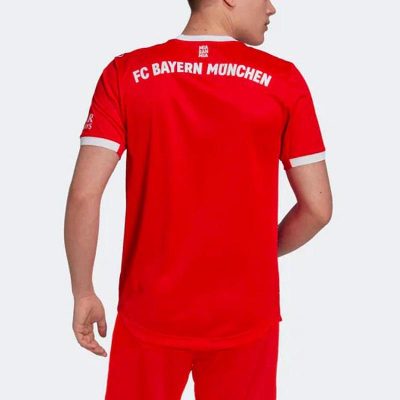 adidas FC Bayern Munich Player Edition Sports Letter Short Sleeve Soccer Jersey Men Tops Red HT4825