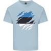 Torn Estonia Flag Estonian Day Football Unisexs Light Cotton Tshirt