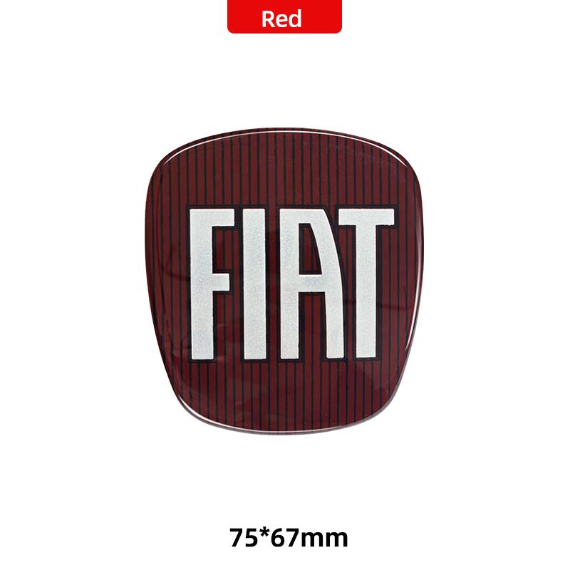 44mm 71mm 75mm 89mm Car Front Rear Logo Auto Grille Emblem sticker steer wheel Accessories For Fiat Abarth 500 Bravo Punto Panda