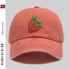 pc Fresh Strawberry Print Baseball Cap Home Leisure Design Decor Hat Comfortable Lightweight Sun Hat with Adjustable Strap F
