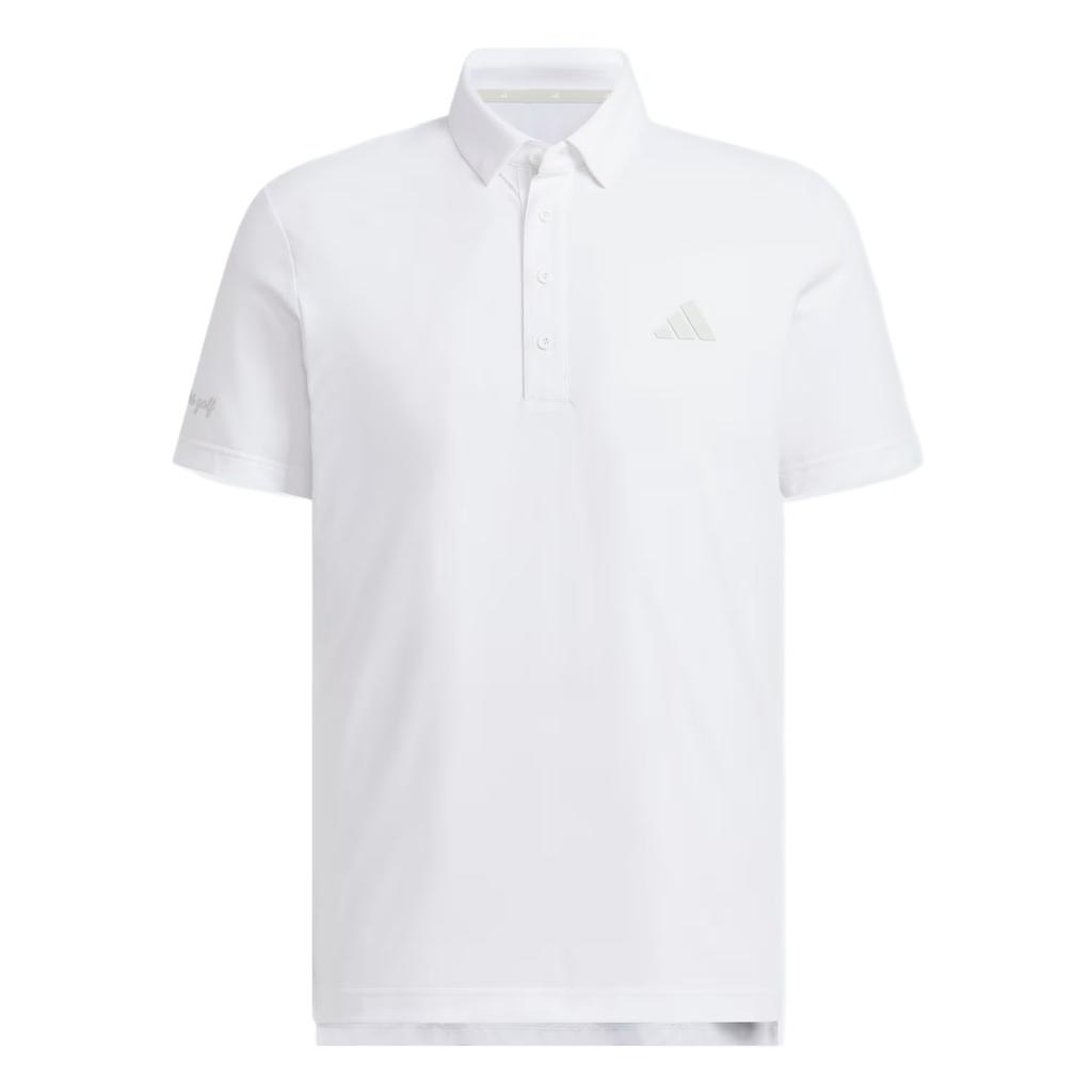 Adidas Golf Clothing Men's White Polo Collar Moderate JZ4310