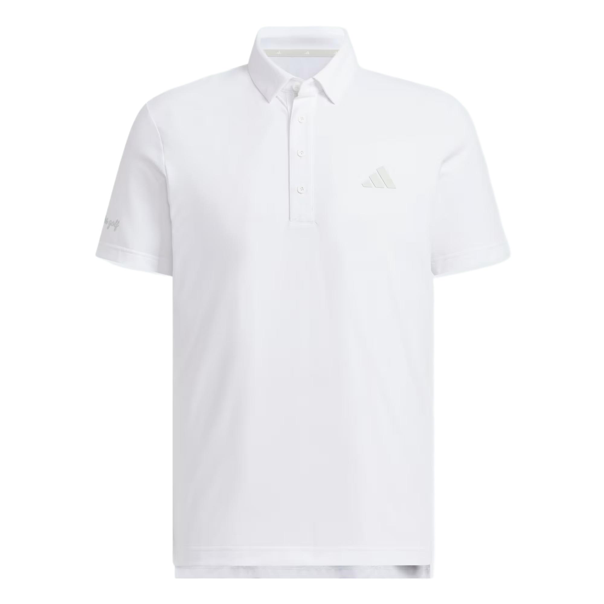 Adidas Golf Clothing Men s White Polo Collar Moderate JZ4310 A/2XL
