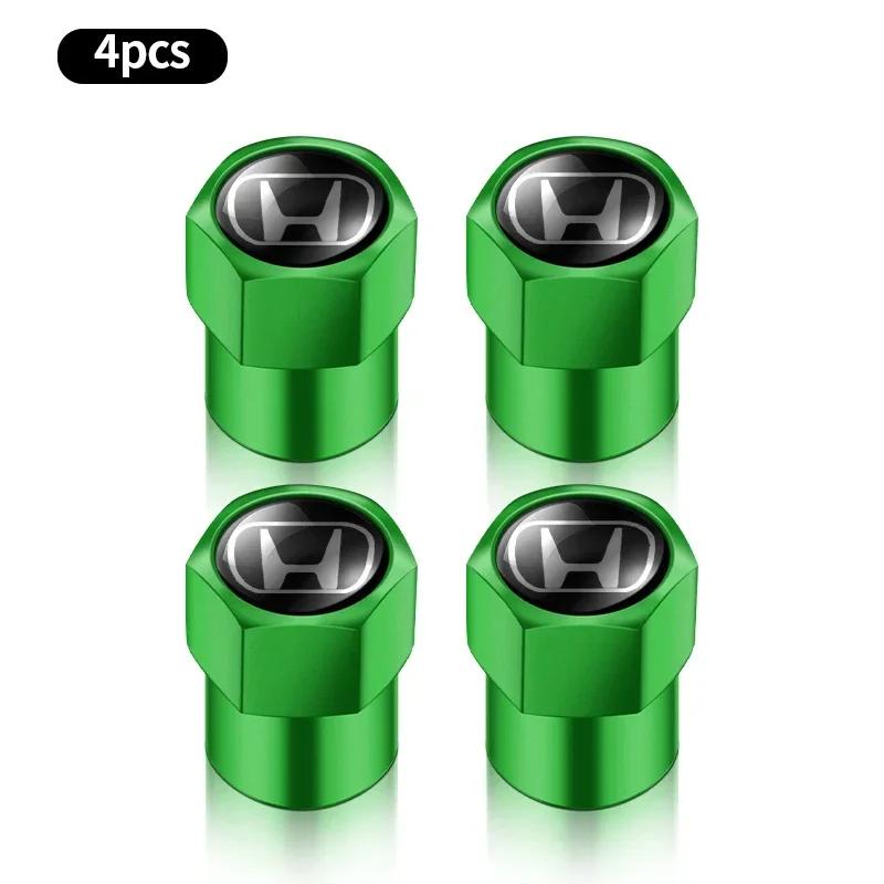 For Honda 3D Styling Car Wheel Tire Valve Caps Stem Caps Decoration for Honda Accord Odyssey Civic CRV Inspire Envix Crider City