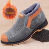 Winter Men's Shoes Fashion High Top Cotton Shoes Winter Plush Warm Snow Boots for Men Comfortable Warm Winter Boots Botas Hombre