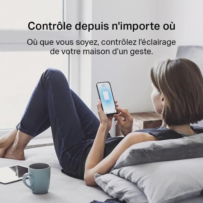 Interrupteur Connecté - Tapo - S220 - Compatible Alexa Et Google Home - AUCUN Fil Neutre - Sans Fil