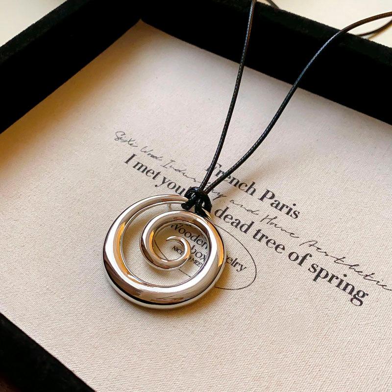 

Осенне-зимнее металлическое ожерелье с подвеской, цепочка для свитера, аксессуары оптом