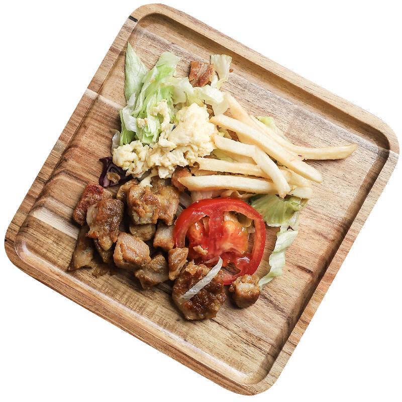 abay Japanese Style Acacia Wood Rectangular Serving Tray