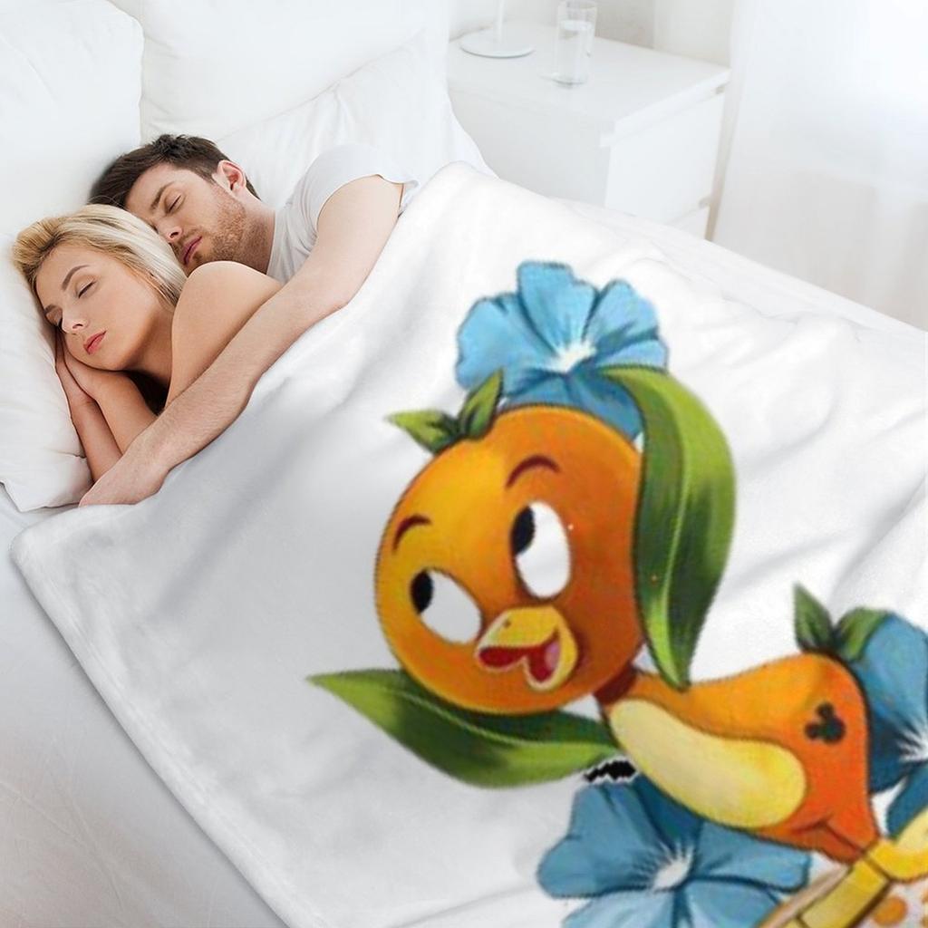 Cute Orange Bird Throw Blanket for winter Heavy Luxury Throw Personalized Gift Blankets