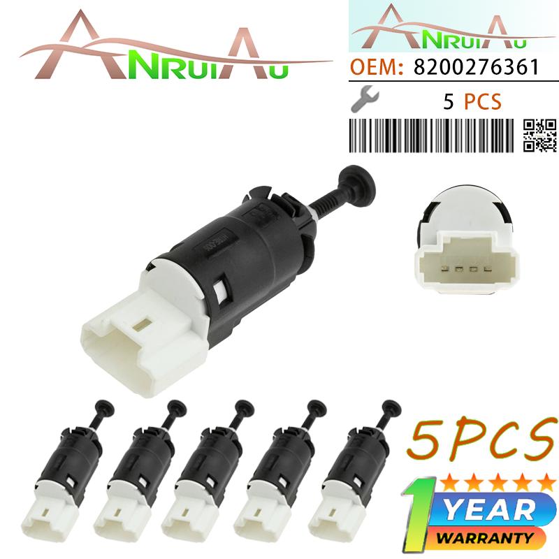 New 5PCS Brake Stop Light Switch For Renault Kangoo 97–08 Master 98–10 Thalia 98–08 Trafic 01–14 Twingo 93–06 8200276361