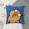 Cartoon Cute C-Capybara Pillow Case Square Double-Sided Printing Sofa Cushion Cover Pillowcase Bedroom Bedside