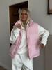Dames los gewatteerd vest Herfst Winter Warm mouwloos jack Mode casual gilet